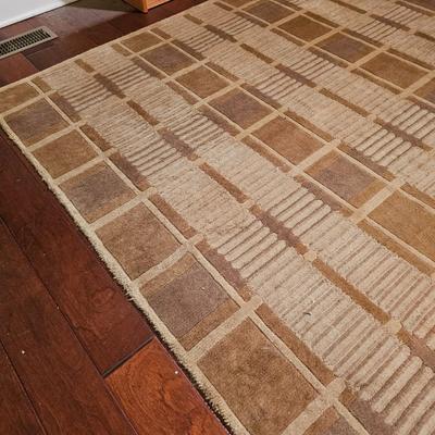 Rug & Home Wool Area Rug w/Pad (D-JS)