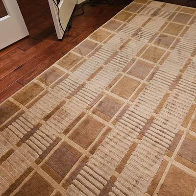 Rug & Home Wool Area Rug w/Pad (D-JS)