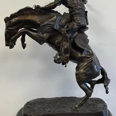 Fredrick Remington “BRONCO BUSTER" Bronze Sculpture