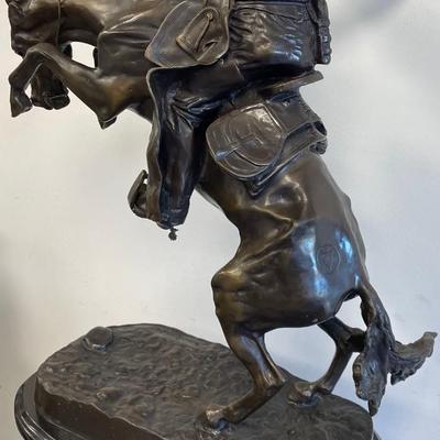 Fredrick Remington “BRONCO BUSTER" Bronze Sculpture