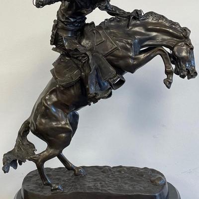 Fredrick Remington “BRONCO BUSTER" Bronze Sculpture