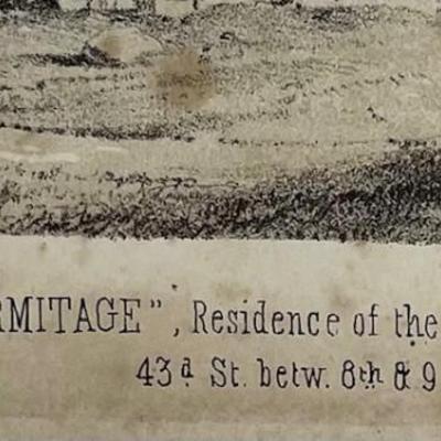 Litho, A Weingartner's Lith, "The Hermitage" Residence of the Late Samuel L. Norton