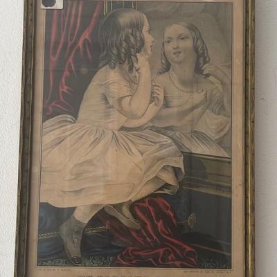 Litho, N. Currier, My Darling Girl