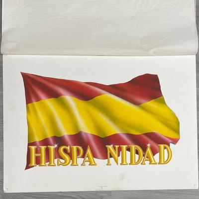 ARTIST: LAINE VAIGUR /500 Anos Bandera Espana / Hispanidad Doble - Pagina POSTER