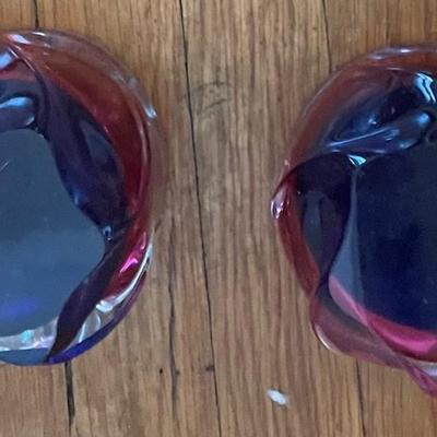 Dense Murano Twin Set ash tray/HEAVY