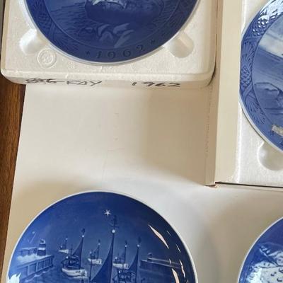 Royal Copenhagen Plates Years 1962, 1966, 1968, 1969, 1970, 1972