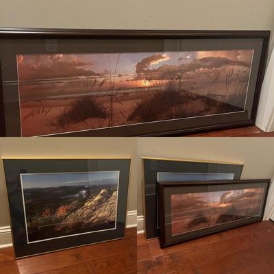 Two Framed Landscape Prints (EH-MG)