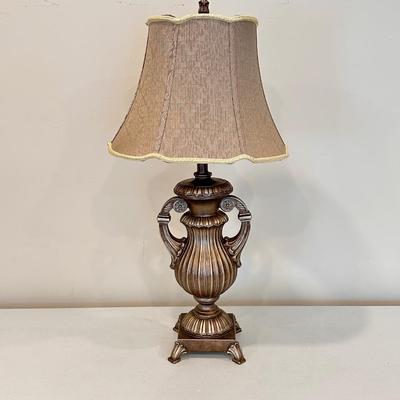 Silvery Gold Antiqued Lamp