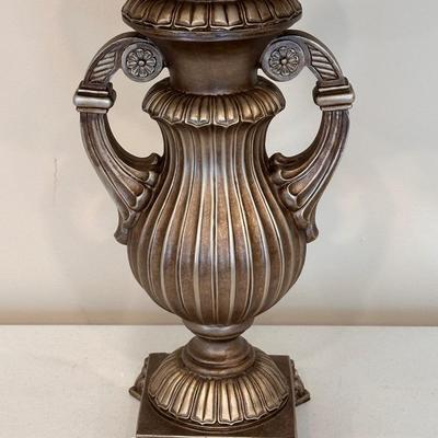 Silvery Gold Antiqued Lamp