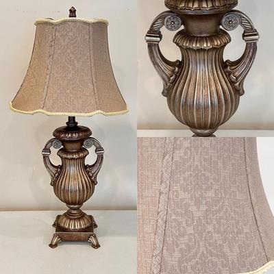 Silvery Gold Antiqued Lamp