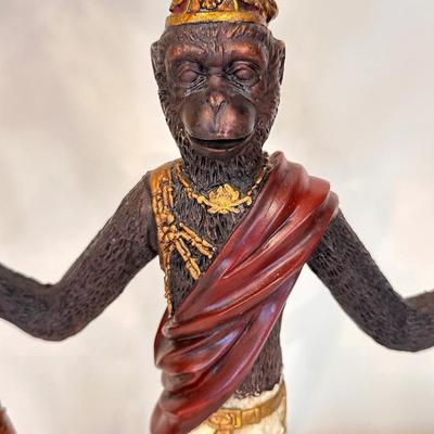Pair (2) ~ Monkey Lamps