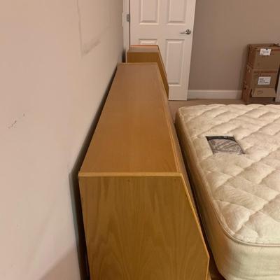 Modern Queen Platform Bed Frame, Headboard, & Nightstands with Storage (PB-HS)