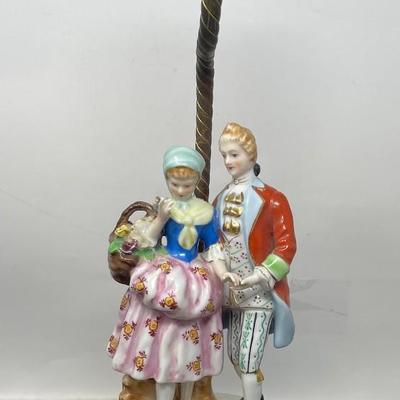 Pair Victorian Dancers Table Lamp