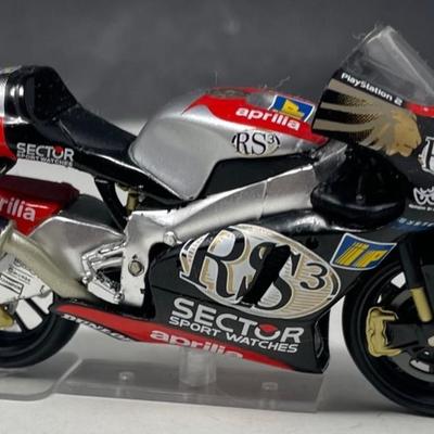 2002 Aprilia RS3 Grand Prix, IXO, China, 1/24 Scale, Mint Condition