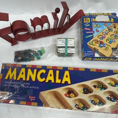 Family Game Night Lot - 2 Macula boards, extra markers. and metal 3D "Family" sign