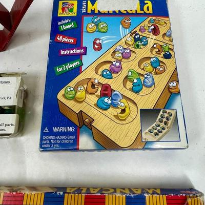 Family Game Night Lot - 2 Macula boards, extra markers. and metal 3D "Family" sign