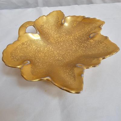 Pair of Cloissone Vases + Leaf Bowl (DR-JS)