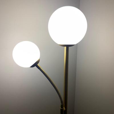 Gold Floor Lamp with Orb-Shaped Shades (PB-HS)