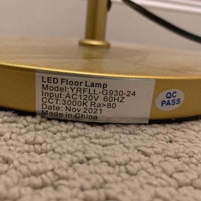 Gold Floor Lamp with Orb-Shaped Shades (PB-HS)