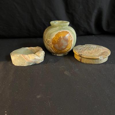 Stone Vase, Ashtray & Soap Dish (LR-MG)