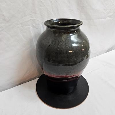 Trio of Wood/Pottery Vases, by Always Azul Pottery, The Final Turn, & More (DR-JS)