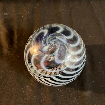 Signed Nuance Painted Glass Paperweight & More (LR-MG)