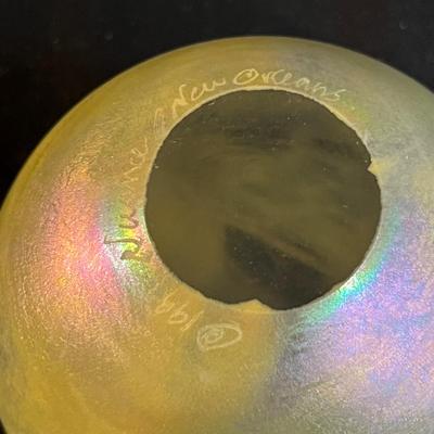 Signed Nuance Painted Glass Paperweight & More (LR-MG)