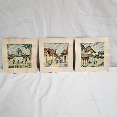 Signed R. Salguero Watercolors & More (DR-JS)
