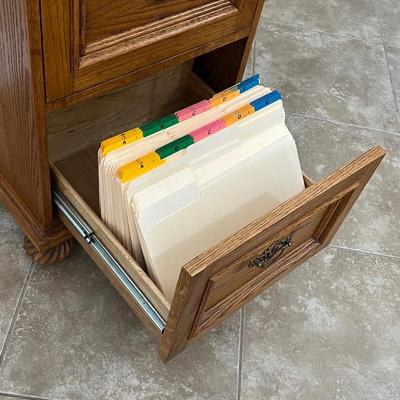 Solid Wood Filing Cabinet ~ *Read Details