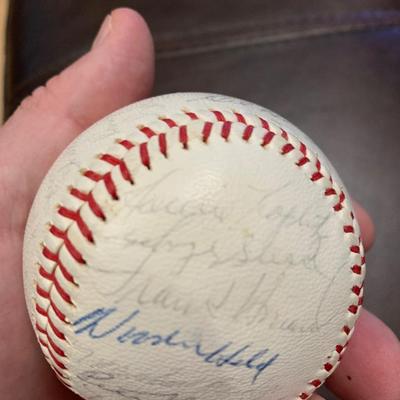 Signed Baseball Gil Hodges Frank Howard Jim Duckworth & Many More BB 10