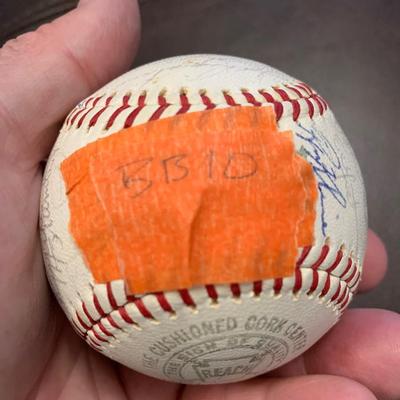 Signed Baseball Gil Hodges Frank Howard Jim Duckworth & Many More BB 10