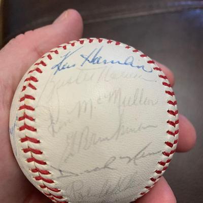 Signed Baseball Gil Hodges Frank Howard Jim Duckworth & Many More BB 10