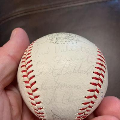 Signed Baseball Gil Hodges Frank Howard Jim Duckworth & Many More BB 10