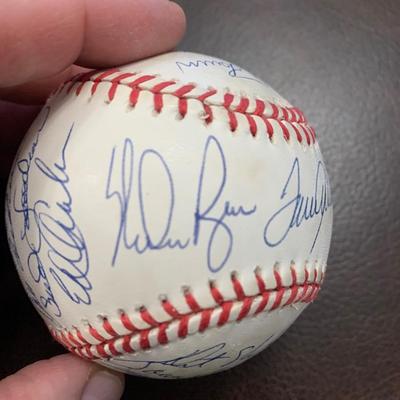 Signed Baseball Nolan Ryan Al Weiss Jerry Koosman Duffy Dyer & Many More BB11