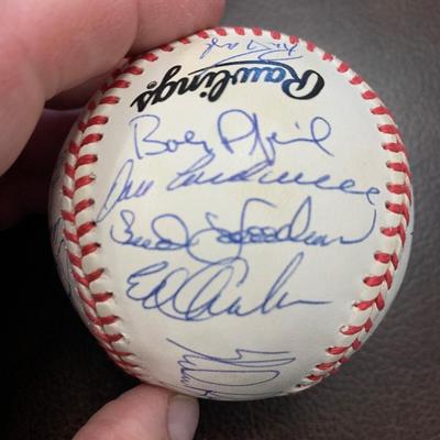 Signed Baseball Nolan Ryan Al Weiss Jerry Koosman Duffy Dyer & Many More BB11
