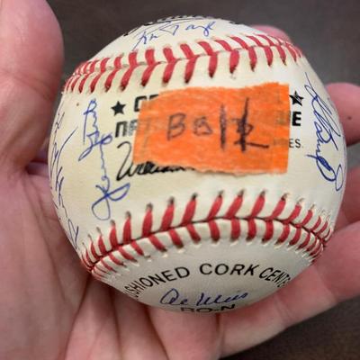 Signed Baseball Nolan Ryan Al Weiss Jerry Koosman Duffy Dyer & Many More BB11