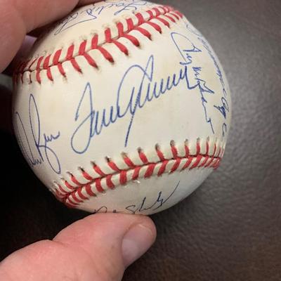 Signed Baseball Nolan Ryan Al Weiss Jerry Koosman Duffy Dyer & Many More BB11