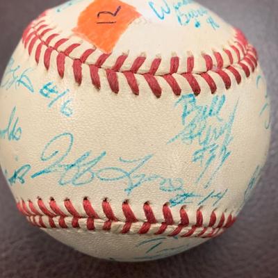 Signed Vintage Baseball - Many Signatures BB12