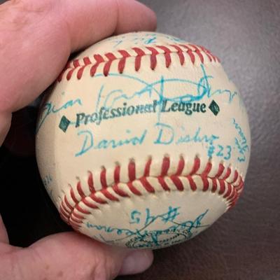 Signed Vintage Baseball - Many Signatures BB12