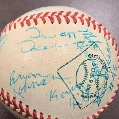 Signed Vintage Baseball - Many Signatures BB12