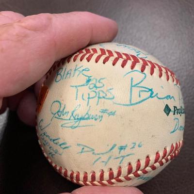 Signed Vintage Baseball - Many Signatures BB12