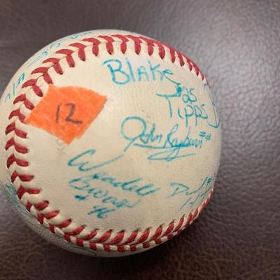 Signed Vintage Baseball - Many Signatures BB12