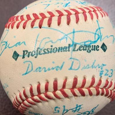 Signed Vintage Baseball - Many Signatures BB12