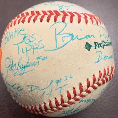 Signed Vintage Baseball - Many Signatures BB12