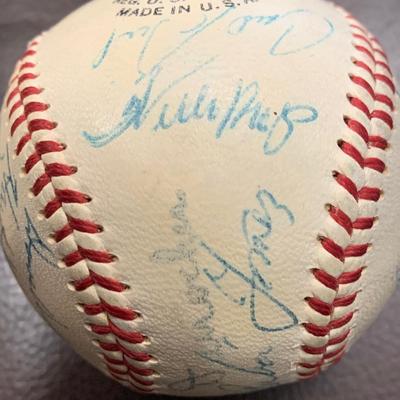 Signed Vintage Baseball - Many Names