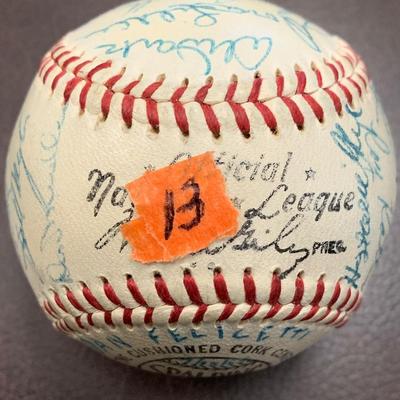 Signed Vintage Baseball - Many Names