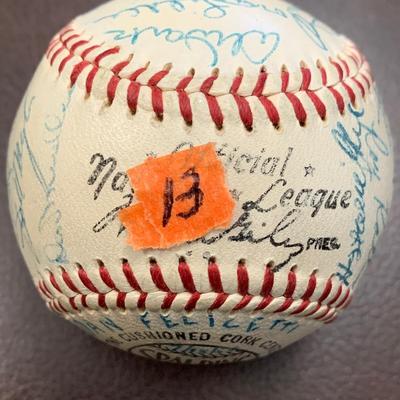 Signed Vintage Baseball - Many Names