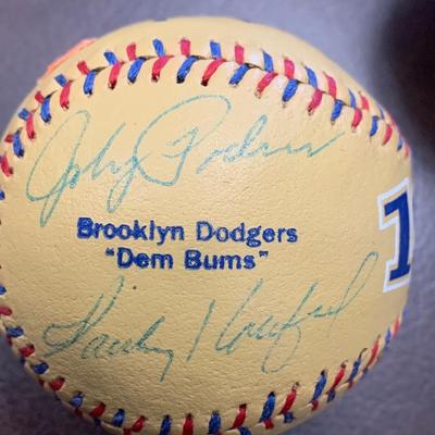 Signed Baseball 1955 Brooklyn Dodgers Players Reese Snider Koufax