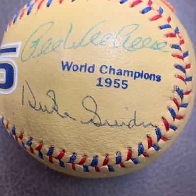 Signed Baseball 1955 Brooklyn Dodgers Players Reese Snider Koufax