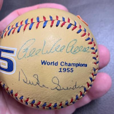 Signed Baseball 1955 Brooklyn Dodgers Players Reese Snider Koufax